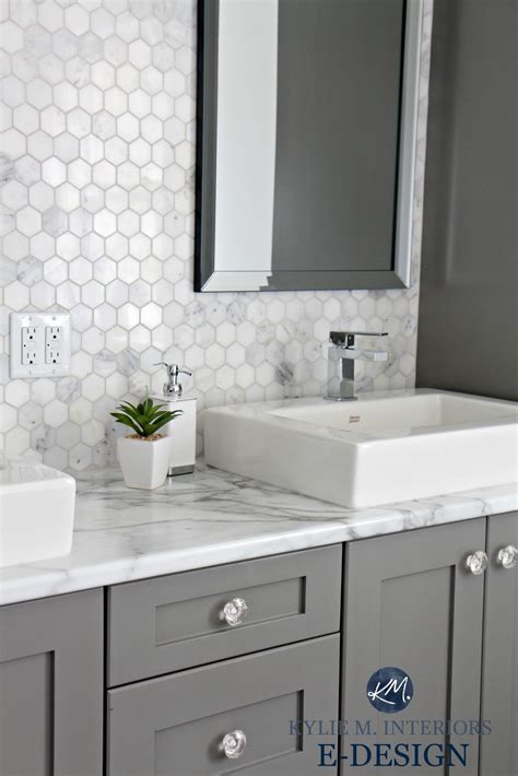 Bathroom Countertop Formica Calacatta Marble Laminate Hexagon Tile And
