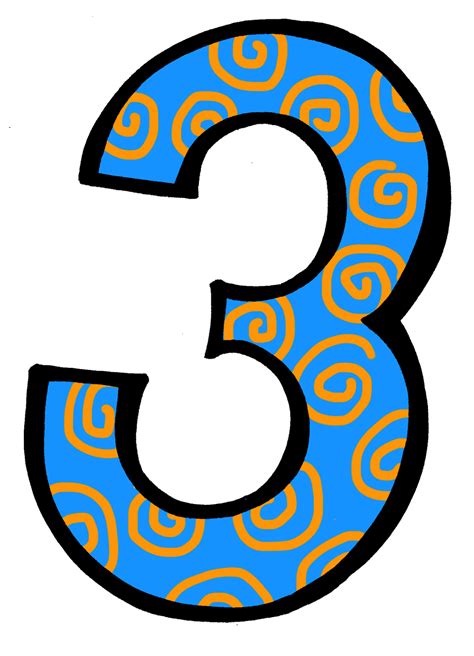 3 Number Png Clipart Png Mart