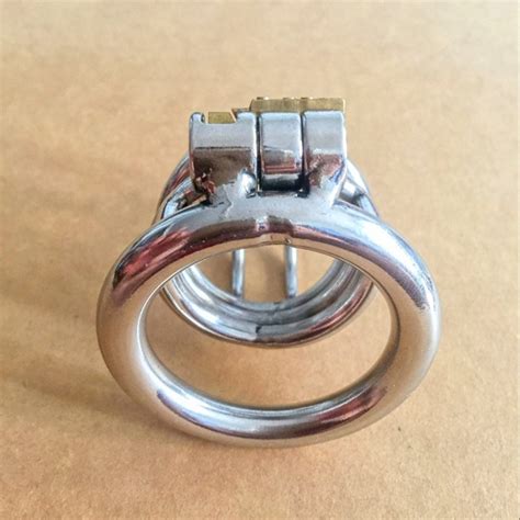 304 Stainless Steel Cock Cage Lock Adult Game Male Chastity Device