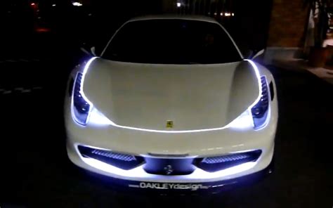 Feature Flick Tricked Out Ferrari 458 Italia Shows Off Custom Leds And