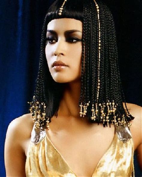 mode ladies and girls black cleopatra wig egyptian princess braided costume accessory €19 92