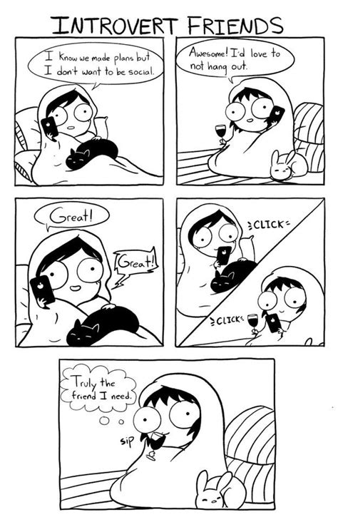 how fellow introverts make the best friends sarah s scribbles funny comics sarah andersen