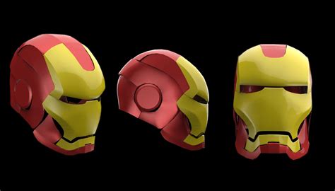 Artstation Ironman 3d Head Model