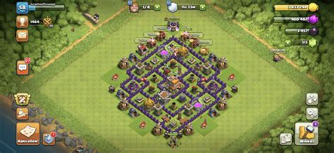 Undefeated base layout town hall 7. Clash of Clans Bases hybrid for Town Hall 7 ClashTrack.com ...