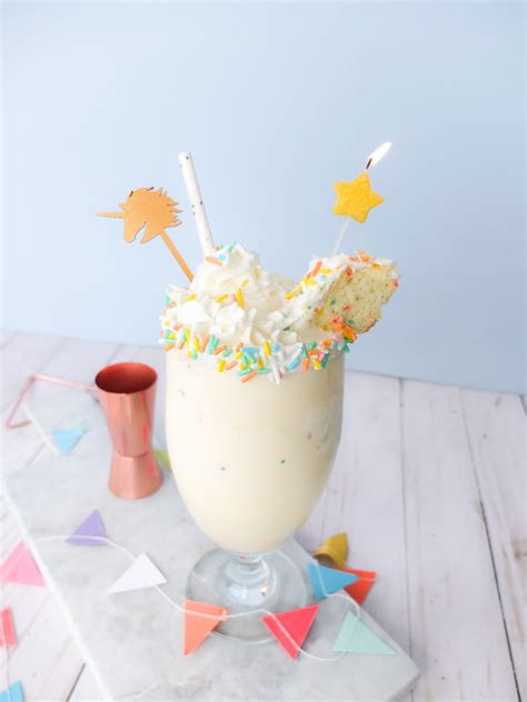 Boozy Funfetti Birthday Cake Milkshake Elle Talk
