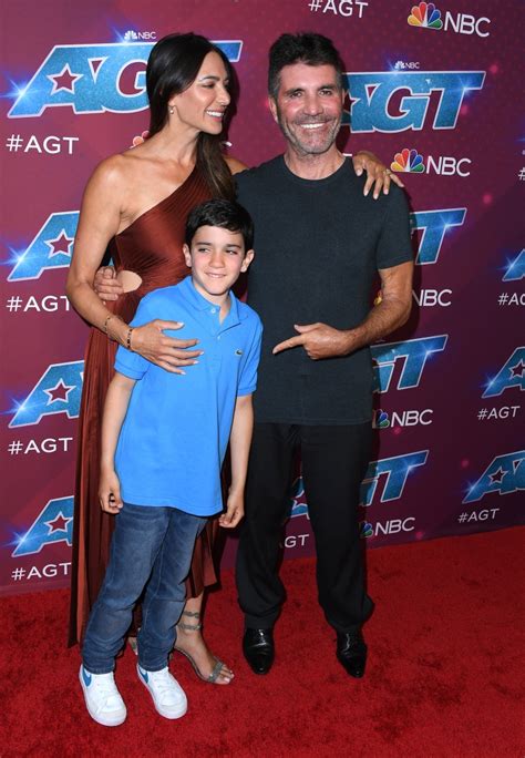Simon Cowell Walks AGT Red Carpet With His Son 8 and Fiancée Lauren