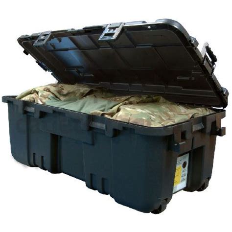 Plano Military Storage Trunk Black Cadet Direct
