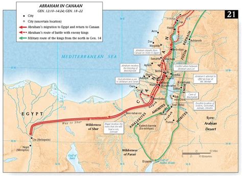The Map Shows The Route Of The Ancient Kingdom From Egypt To Jordan