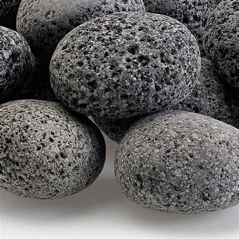 Bbqguys Signature Medium Gray Tumbled Lava Stone 10 Lbs Bbqguys