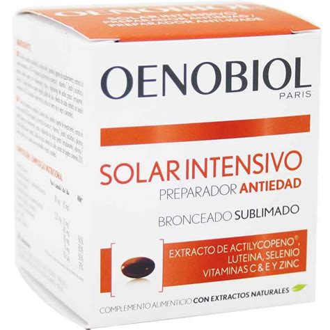 Buy Oenobiol Tan Sublimated Anti Aging 30 Capsules At The Best Price