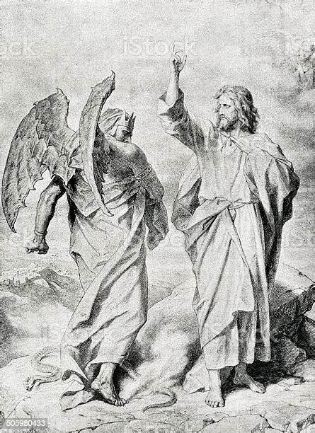 Jesus And Satan Stock Illustration Download Image Now Istock