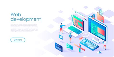 Isometric Concept Of Web Development For Banner And Website 665651