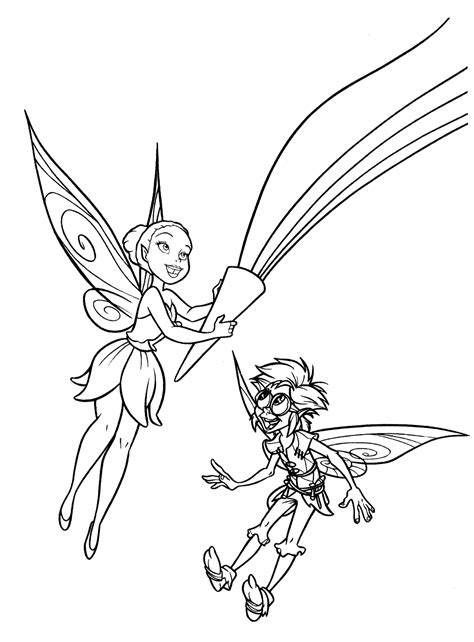 Iridessa Coloring Page Disney Fairies Tinkerbell On N