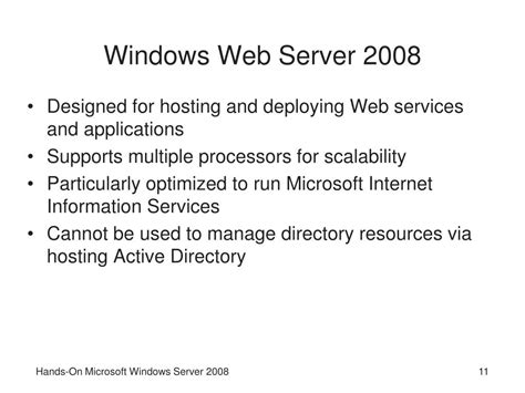 Ppt Hands On Microsoft Windows Server 2008 Powerpoint Presentation