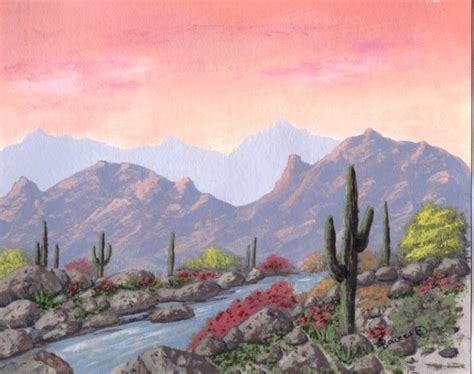 Pin By Adella Kay On Water Colors And Acrylics Arizona Landscape