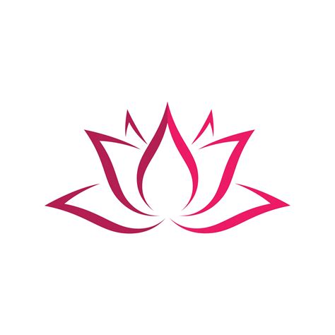 Stylized Lotus Flower Icon Vector 2930060 Vector Art At Vecteezy