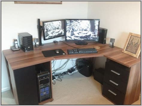 In short gaming cockpits are a specialized computer desk designed specifically for comfortable use of a computer, peripherals and sim controllers, which is everything a computer user needs. O'sullivan Corner Cockpit Computer Desk - Desk : Home ...