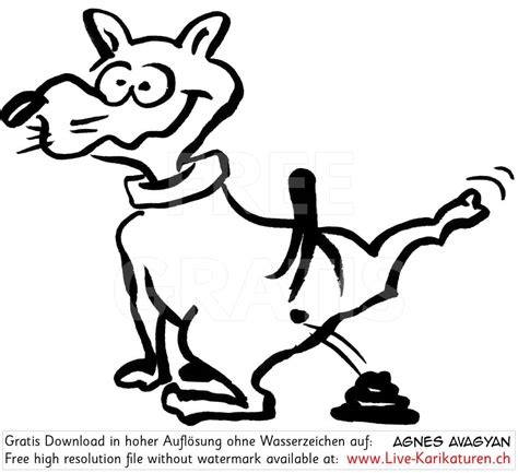 „gehst du mit dem hund spazieren, ist er an der lein' zu führen. Hundehaufen Hundekot — Agnes Live-Karikaturen & Visualisierungen