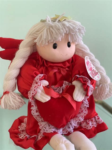 Vintage 90s Loveable Angel Doll Plush Holiday Dolls Girls T Etsy