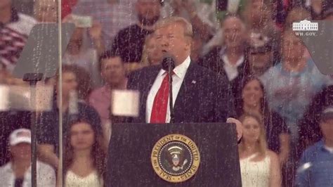 Trump Takes Stage Says Us Stronger Than Ever Before In “salute To