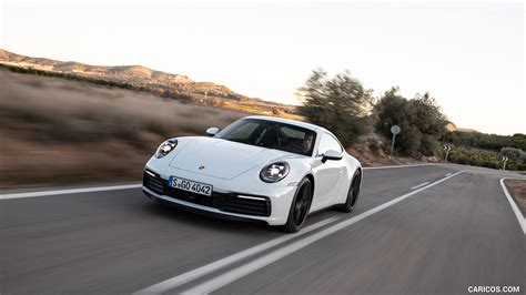 2020 Porsche 911 4s Color Carrara White Metallic Front Caricos