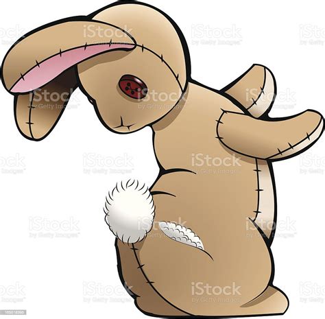 Stuffed Bunny With A Torn Tush Stock Illustration Download Image Now