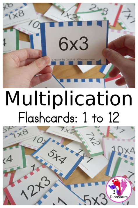 Multiplication Flashcards Printable Free Printable Blank World
