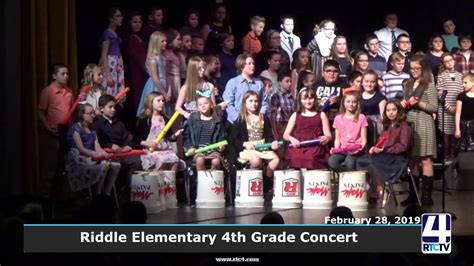 Riddle 4th Grade Concert 2 28 19 Youtube