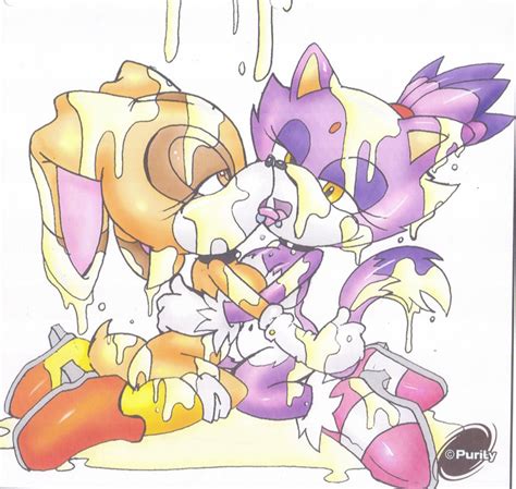 Rule 34 Blaze The Cat Breasts Color Cream The Rabbit Exposed Breasts
