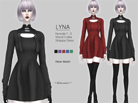 Lyna Gothic Mini Dress By Helsoseira At Tsr Sims 4 Updates