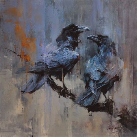 Crow Painting Raven Art Crow Art
