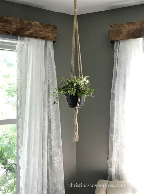 You can spend a lot of money on window treatments. DIY wood window valance - Christina Maria Blog