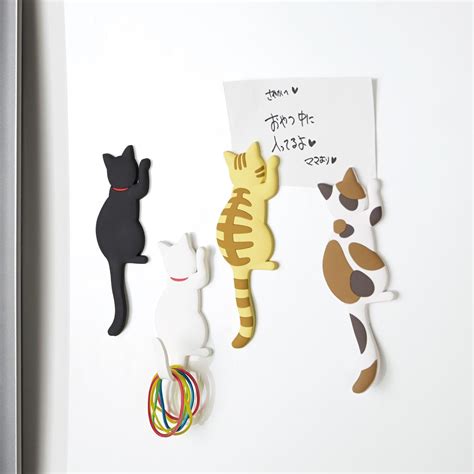 日本千趣會 貓咪來了！多用途磁性掛鉤 黑貓｜媽咪愛