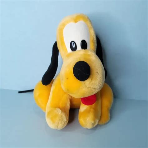 Vintage Disneyland Walt Disney World Pluto 10 Plush Stuffed Animal Toy