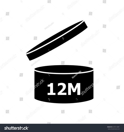 Pao Cosmetics Symbol 12m Period After Stock Vector Royalty Free