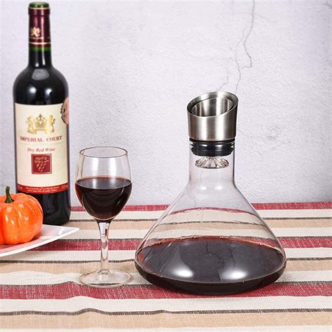 🛒 Crazy Deals Cooko Wine Decanter Built In Aerator Pourer Wine Carafe