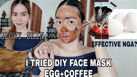 Coffe Egg Face Mask Diy Glowy And Smooth Skin Youtube
