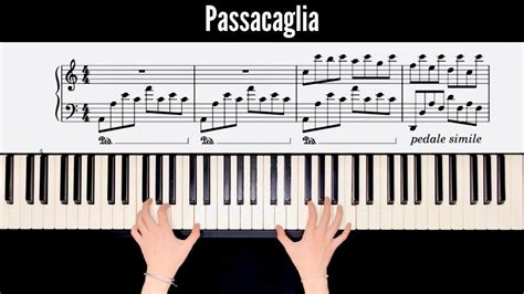 Passacaglia Handel Piano Cover And Sheet Youtube