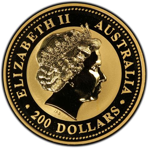 200 Dollars Elizabeth Ii 4th Portrait Year Of The Goat Gold