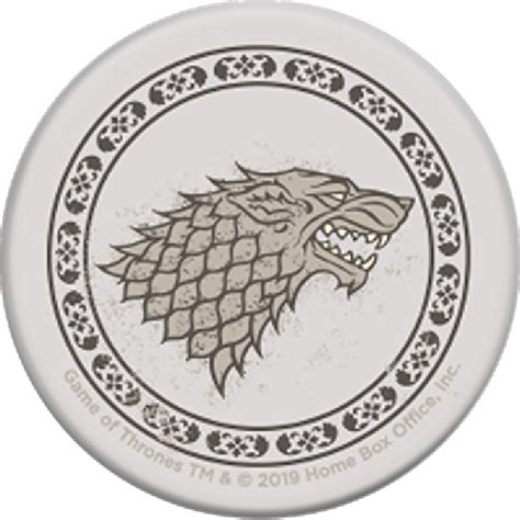 Popsocket White Game Of Thrones House Stark Sigil Swappable Popgrip