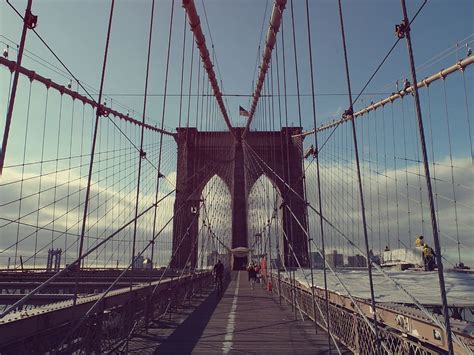 Hd Wallpaper Brooklyn Bridge Suspension Bridge New York Manhattan