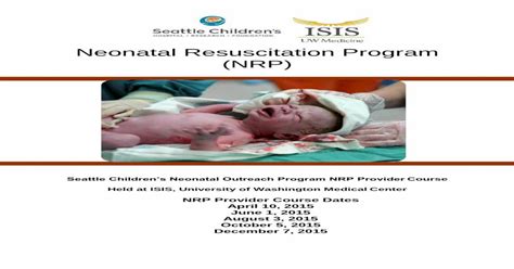 Neonatal Resuscitation Program Nrp Seattle Childrens · Pdf Filethe
