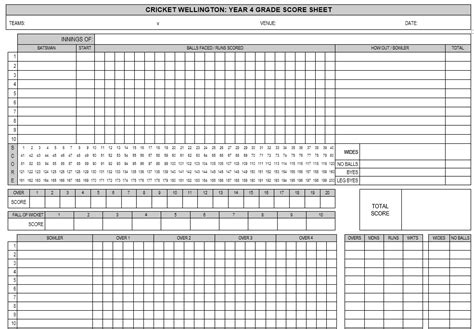 Live cricket scores service on flashscore.co.uk offers cricket live scores and results from ind vs eng 2021 and all major cricket leagues and international tournaments (e.g. 11 Free Sample Cricket Score Sheet Templates - Printable Samples
