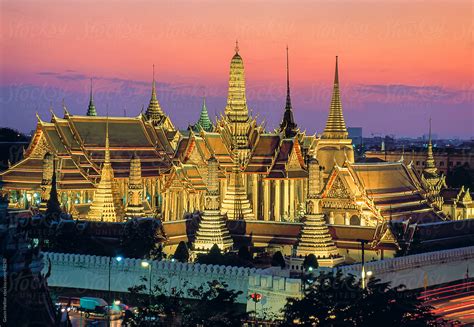 Thailand Bangkok Wat Phra Kaew And The Grand Palace Or The Temple Of