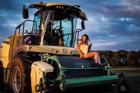 Farmers Go Naked For Calendar From Feeding Cows Topless To Straddling