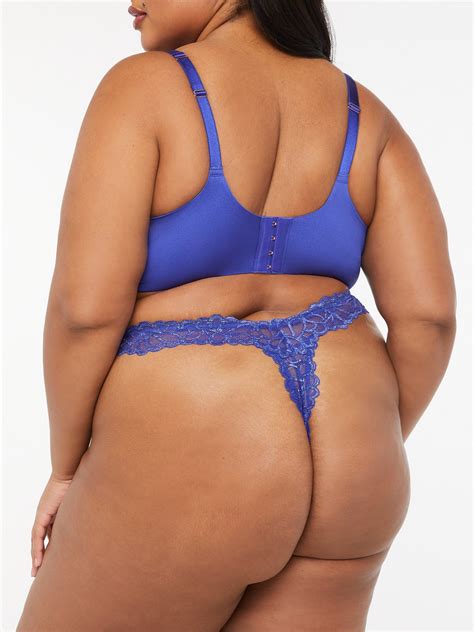 Savage Not Sorry Lace Thong Panty In Blue SAVAGE X FENTY