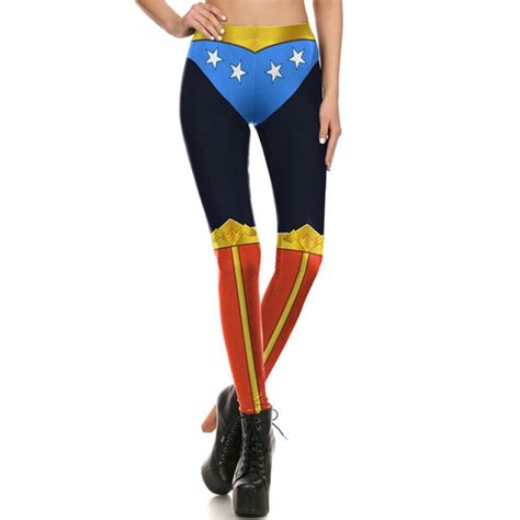 Wonder Woman Womens Leggings Printed Yoga Pants Workout