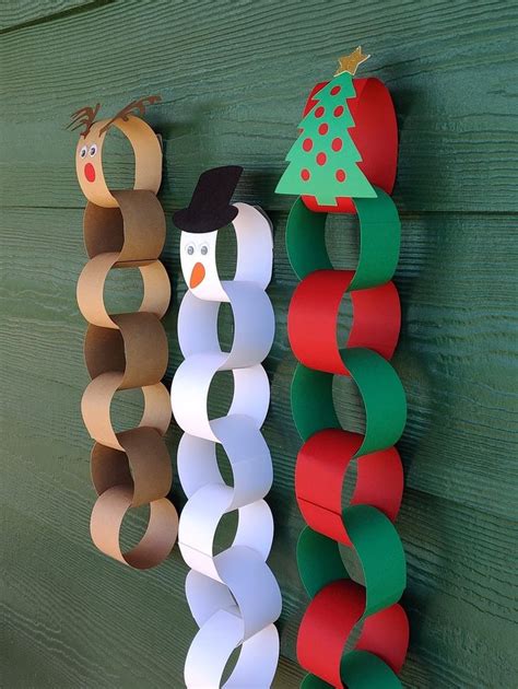Christmas Countdown Craft Kit Paper Chain Advent Calendar Diy Kids