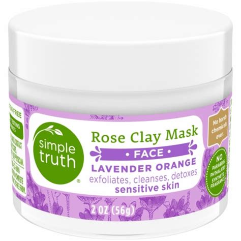 Simple Truth Lavender Orange Rose Clay Face Mask 2 Oz Marianos