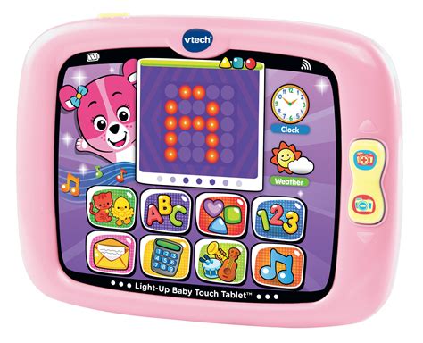 Vtech Light Up Baby Touch Tablet Learning Toy For Baby Pink